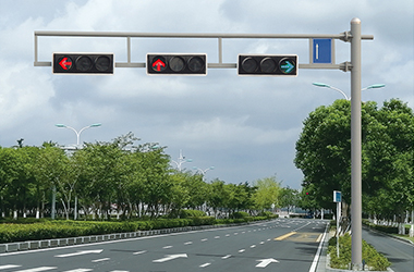 雙橫臂單立柱信號(hào)燈